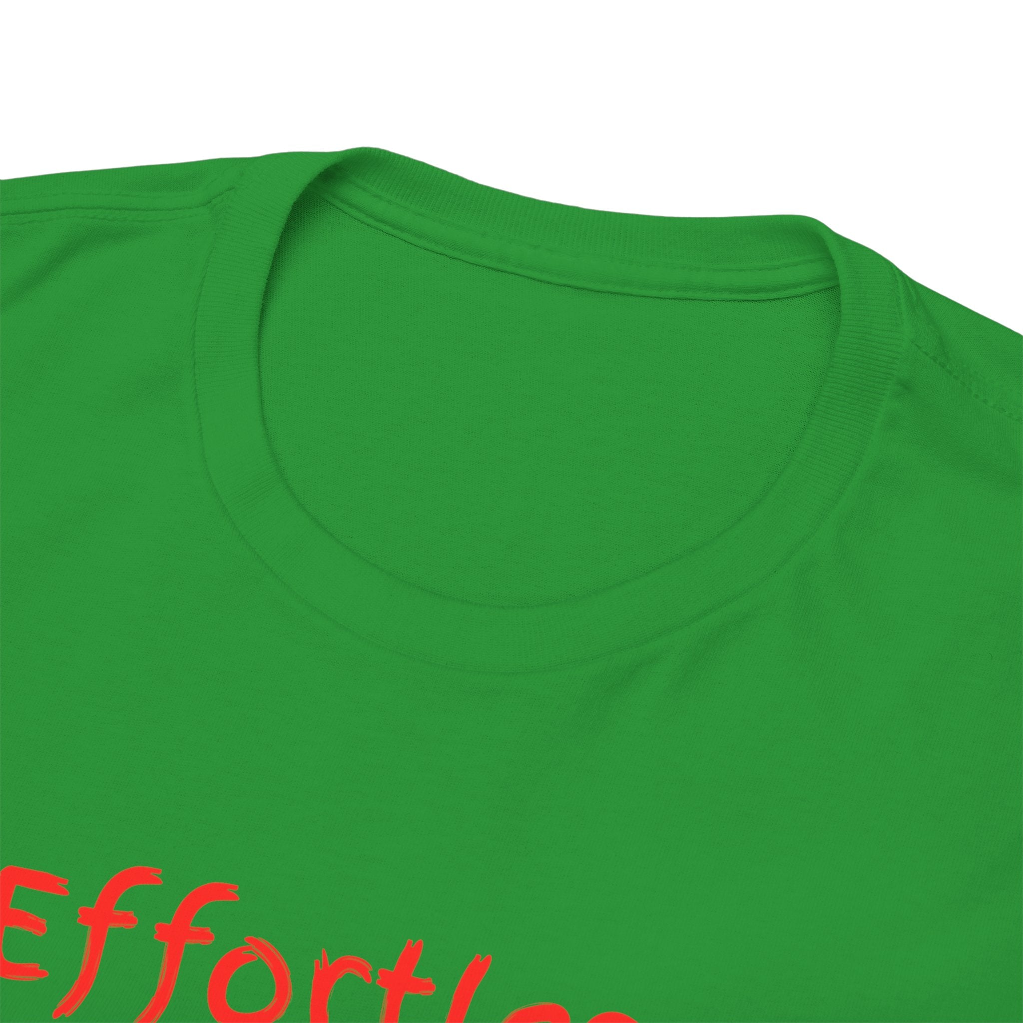 Effortless Tee — Minimal Red Script Graphic T-Shirt