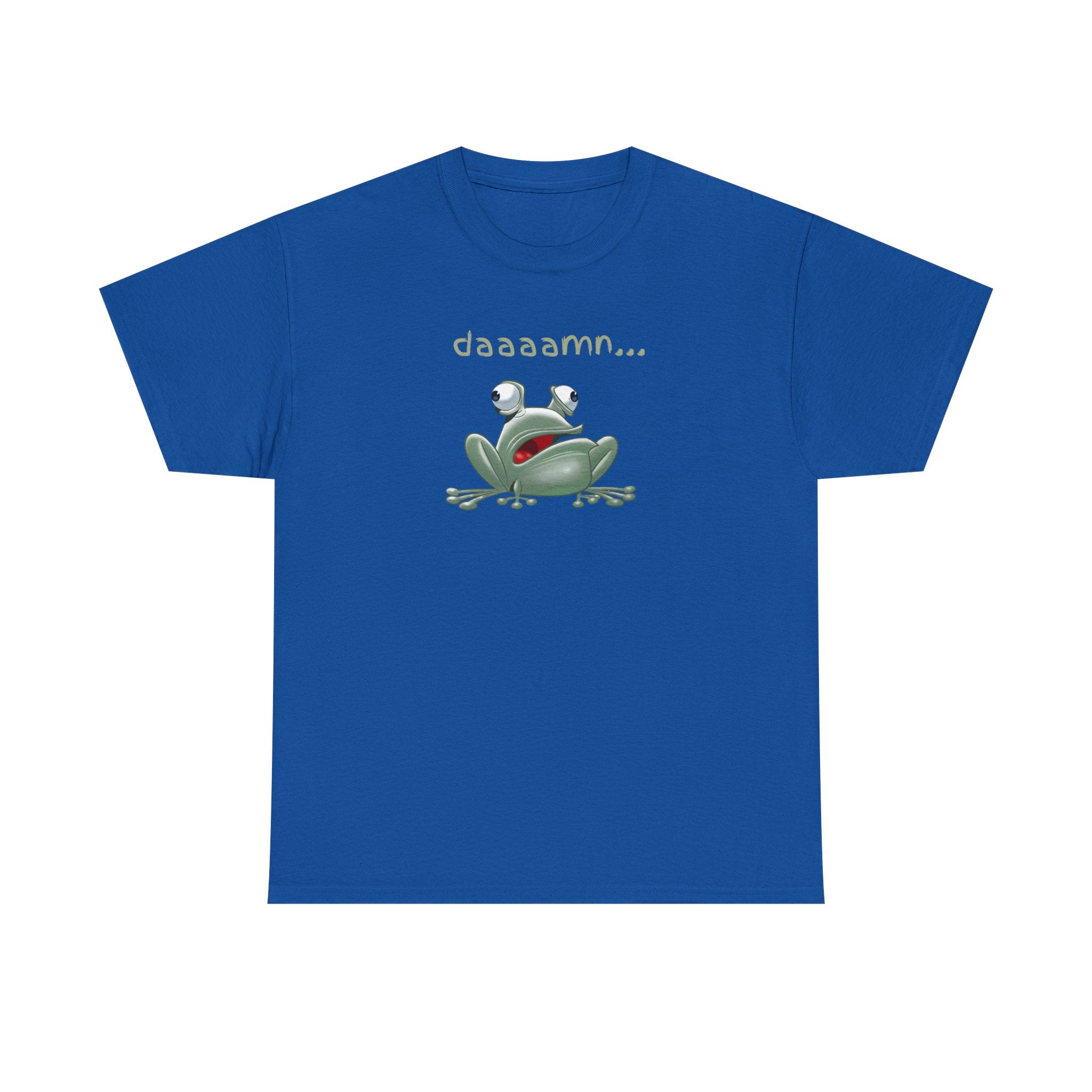 Frog "daaaamn..." T-Shirt — Funny Relaxed Frog Graphic Tee