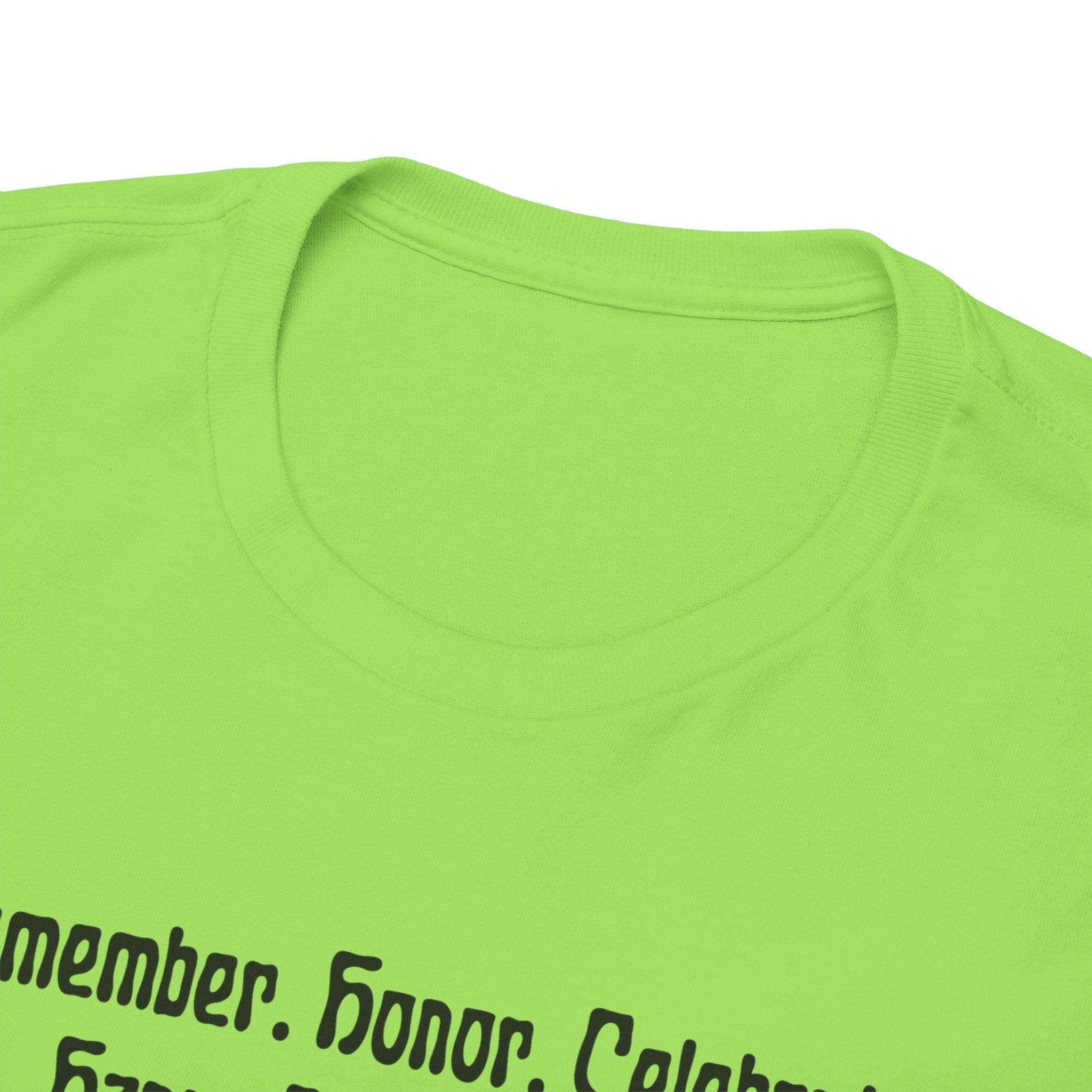 Juneteenth Celebration T‑Shirt — "Remember. Honor. Celebrate. Happy Juneteenth" with Pan-African Heart Design