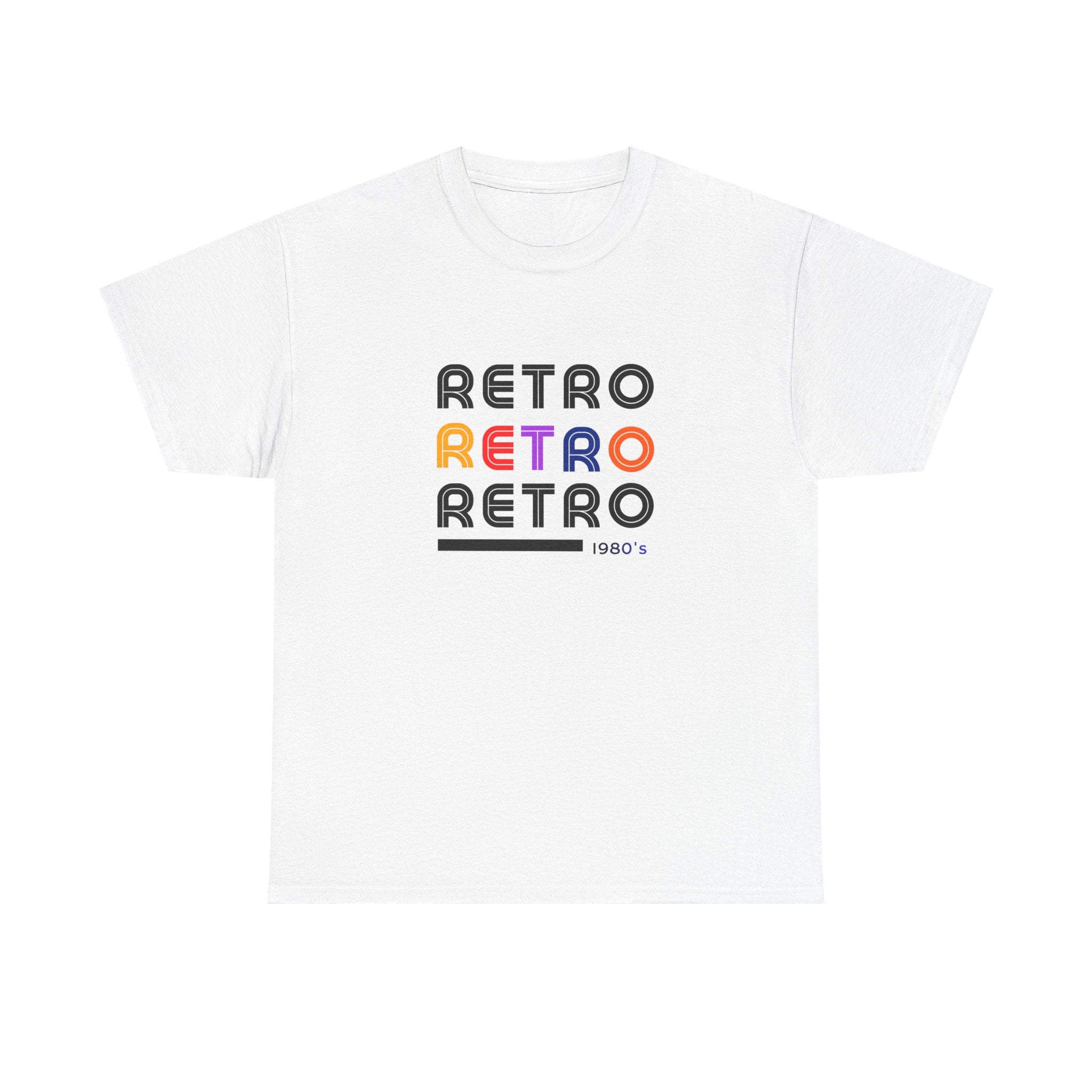Retro Repeat Tee — Vintage 1980s-Inspired Graphic T-Shirt