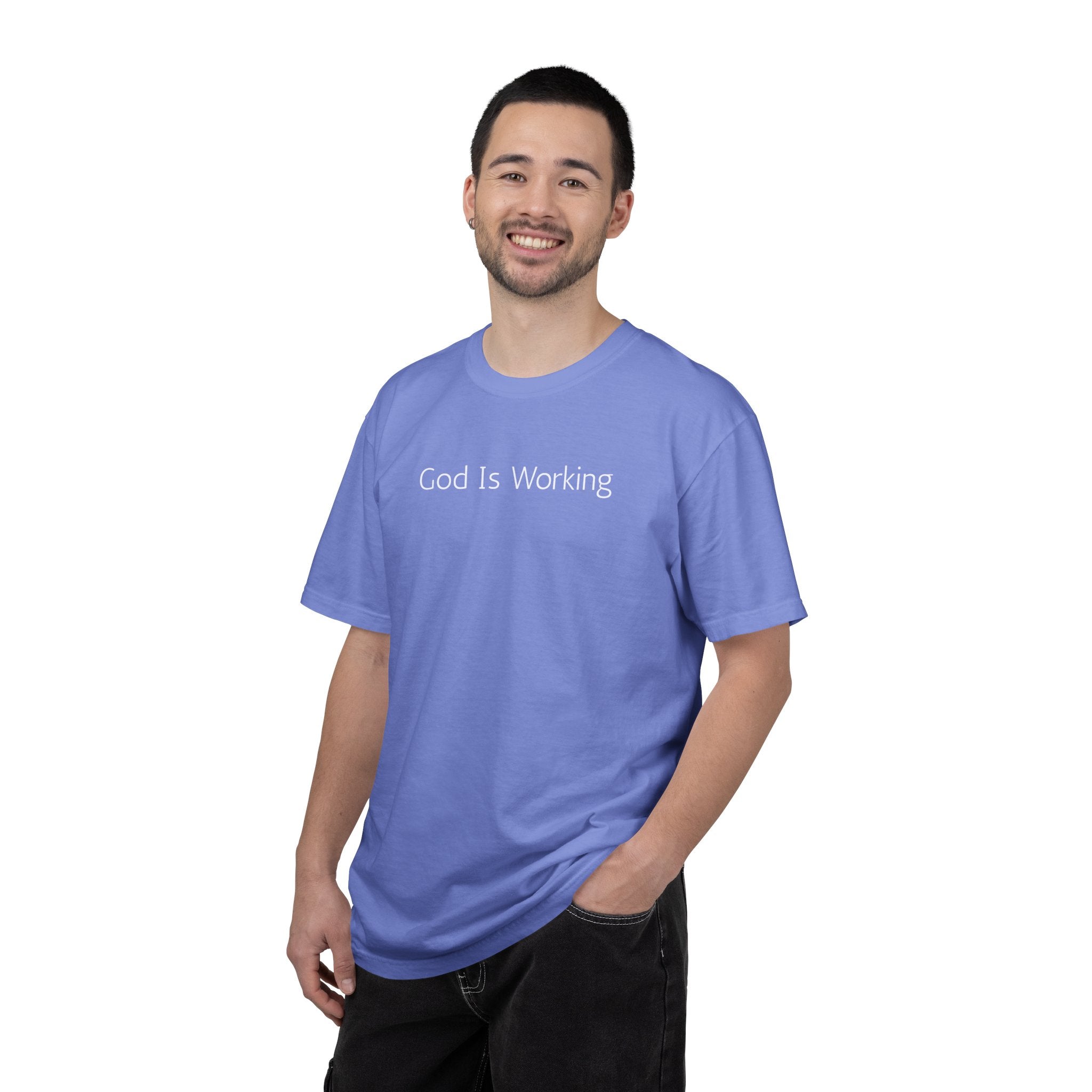 Faith T-Shirt — "God Is Working" Inspirational Tee