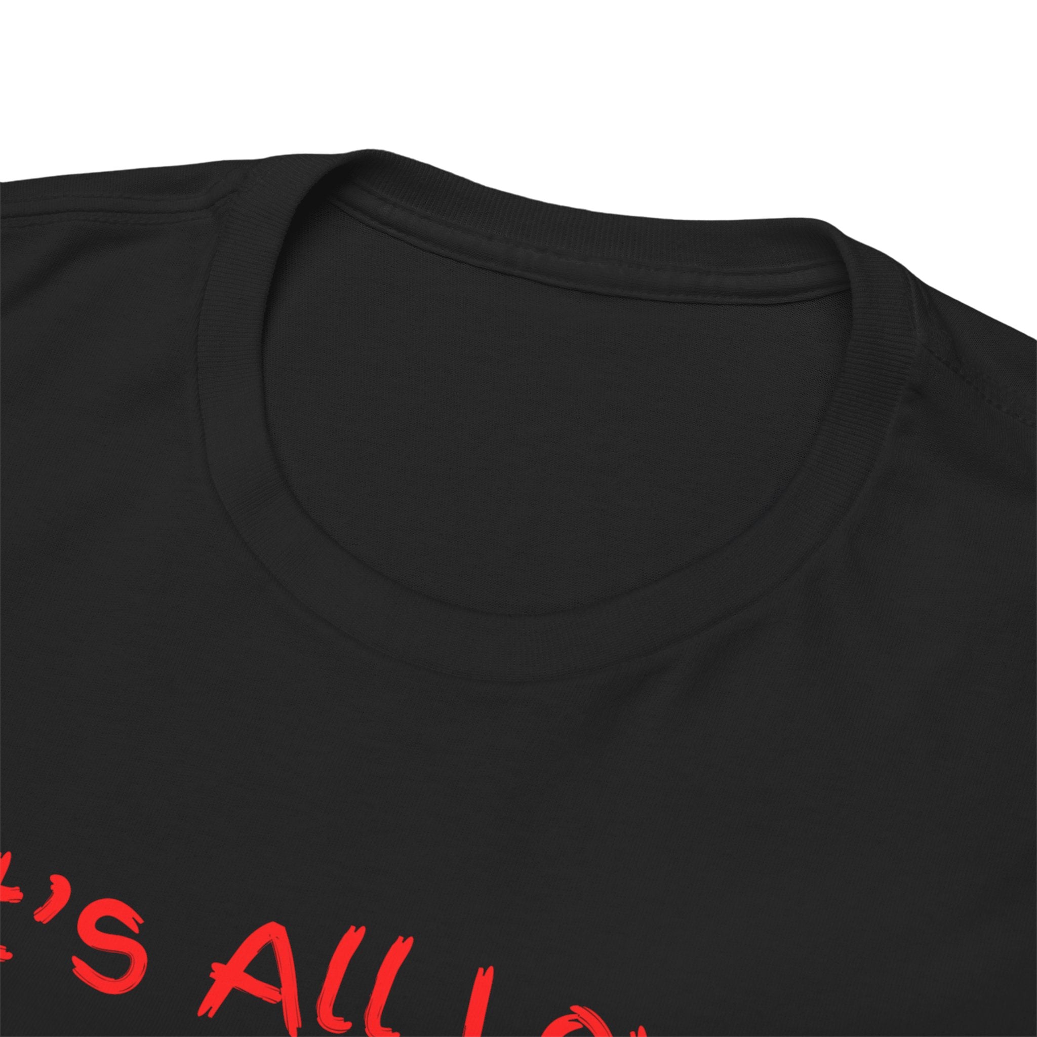 It's All Love Tee — Minimal Red Script Graphic T-Shirt