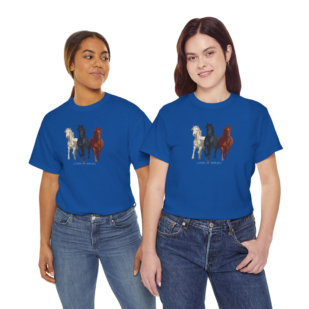 T-Shirt — Three Horses 'Love is Love' Pride Graphic Tee