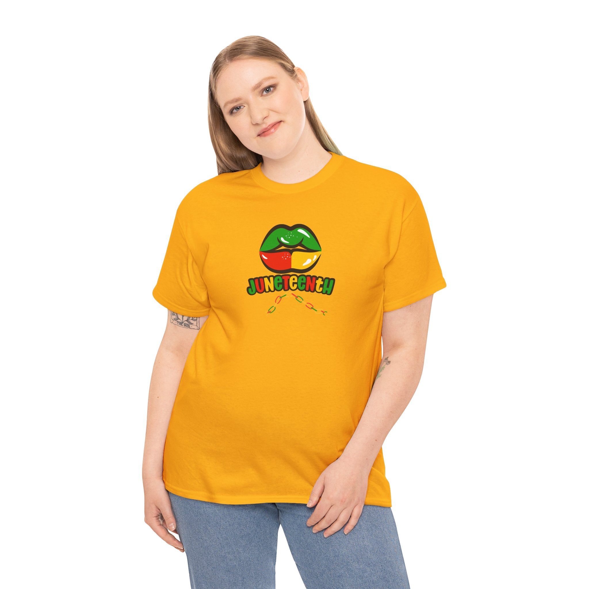 Juneteenth Lips Graphic Tee - Black History Celebration Shirt