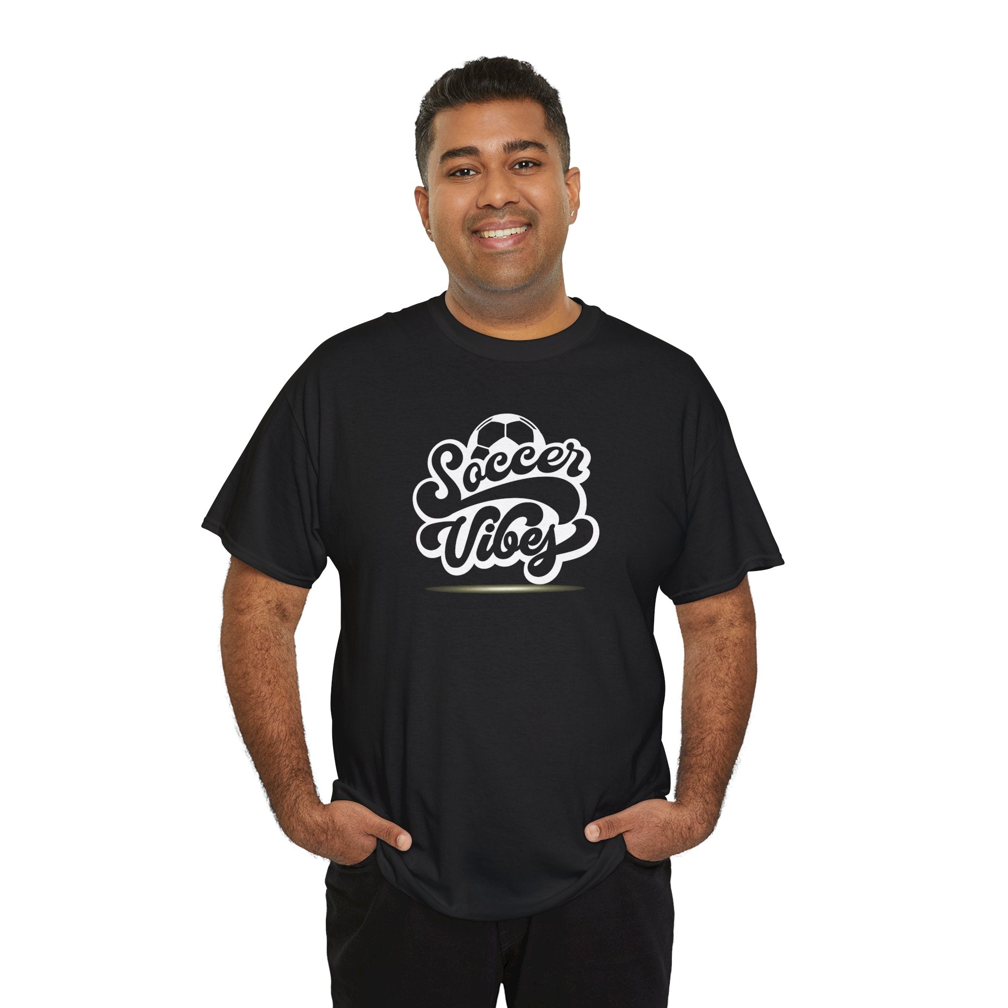 Soccer Vibes T-Shirt — Retro Script Soccer Tee