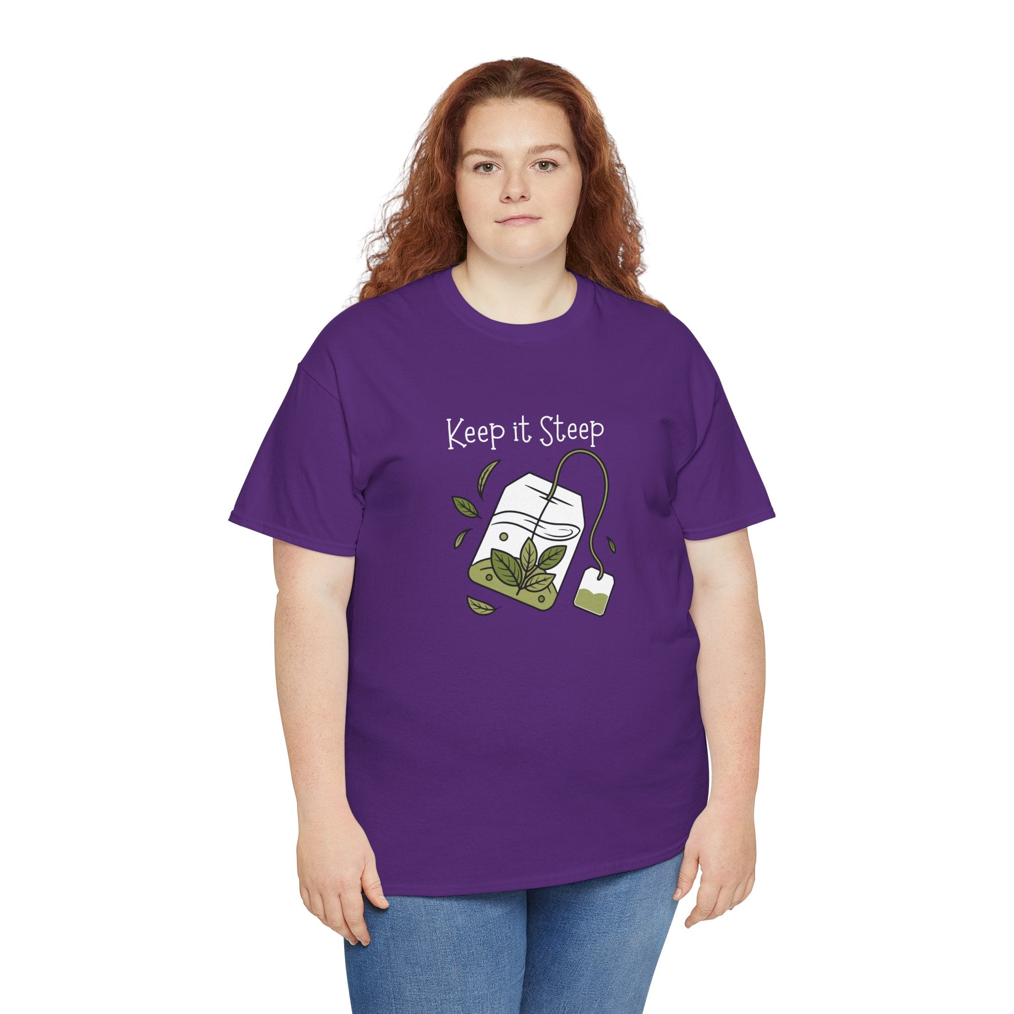 Keep It Steep Tea T-Shirt — Cute Tea Bag Graphic Tee for Tea Lovers