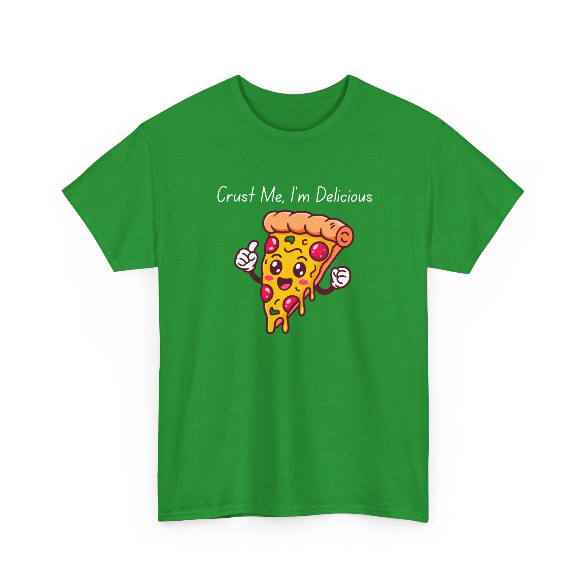 Pizza Slice Tee — "Crust Me, I'm Delicious" Funny Pizza Graphic Shirt
