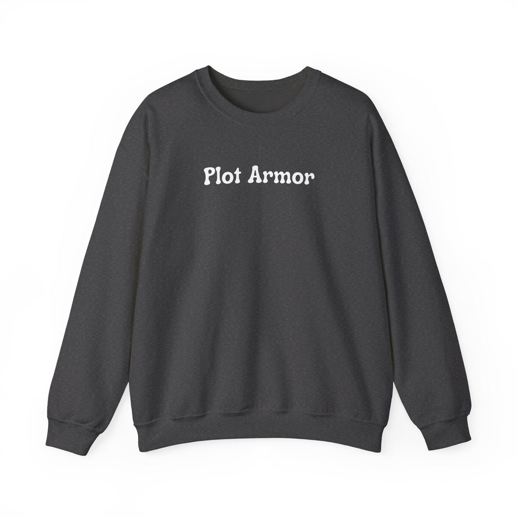 Plot Armor Sweatshirt — Funny Gamer RPG Crewneck for D&D & Roleplayers