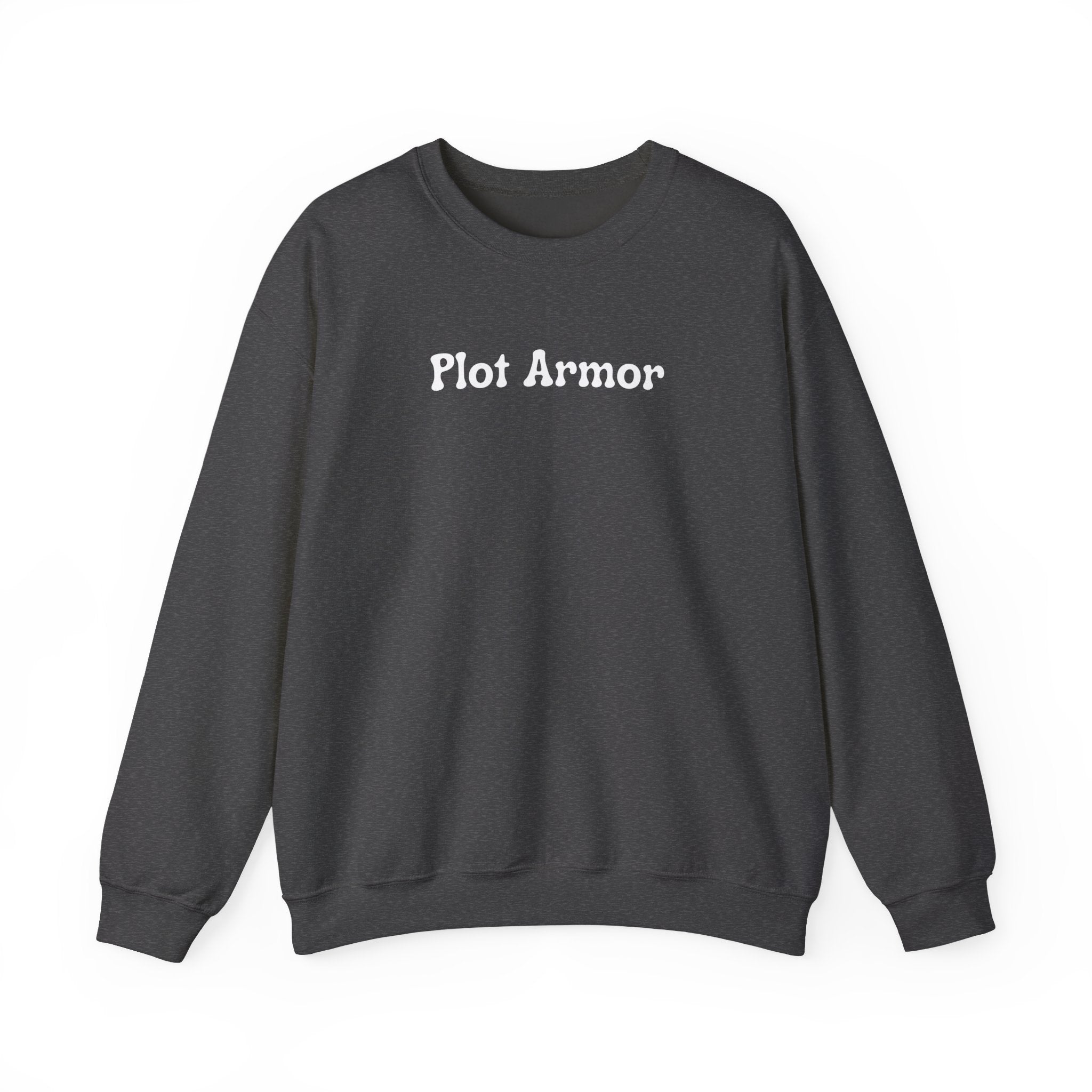 Plot Armor Sweatshirt — Funny Gamer RPG Crewneck for D&D & Roleplayers