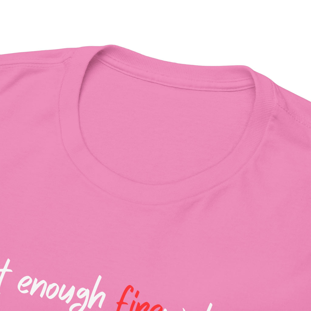 T-Shirt — Minimal 'fine' Chest Embroidered Graphic Tee