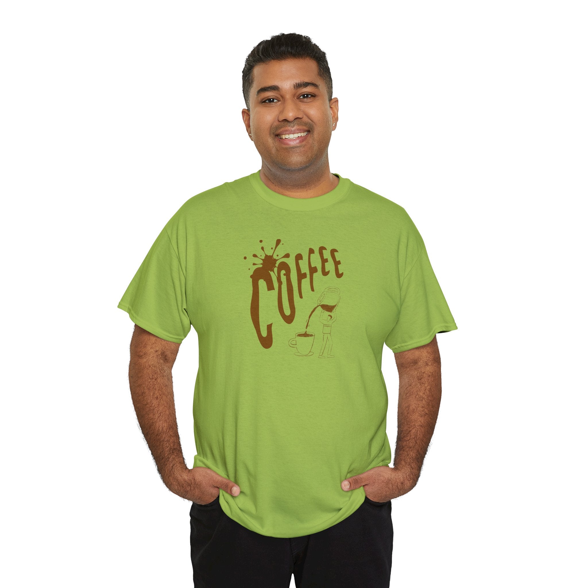Coffee Splash T‑Shirt — Retro Coffee Typography Tee