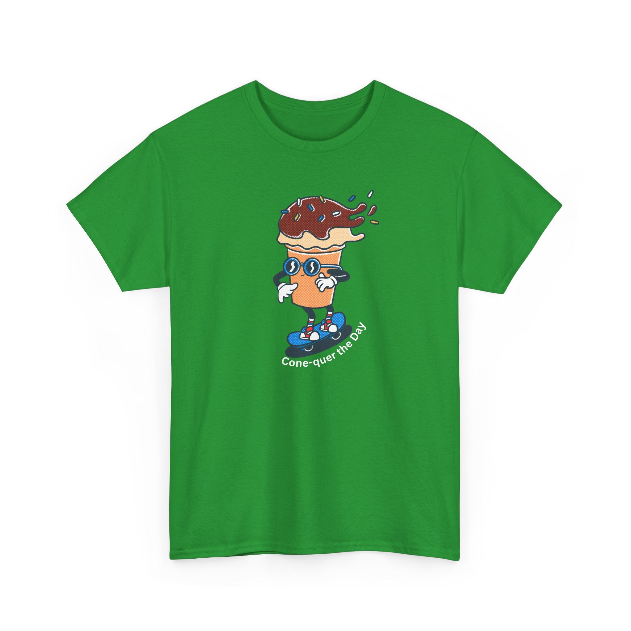 Donut Skateboard Cartoon Tee — "Can’t Stop Me" Graphic T-Shirt