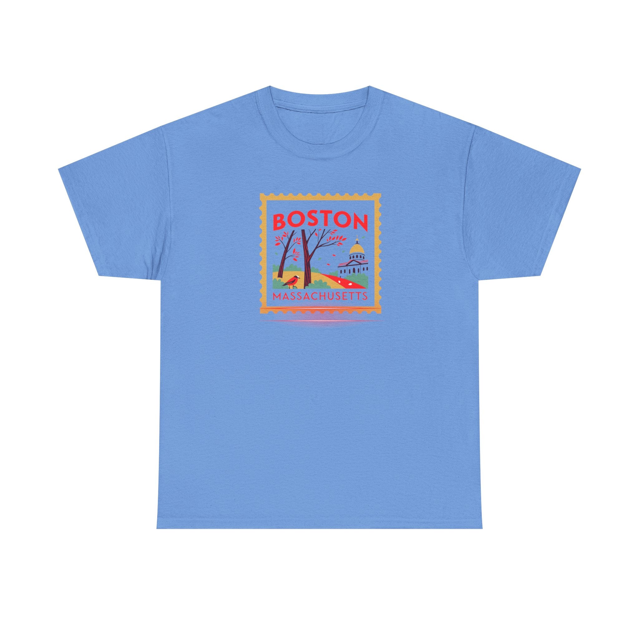 Boston Massachusetts Stamp Graphic Tee