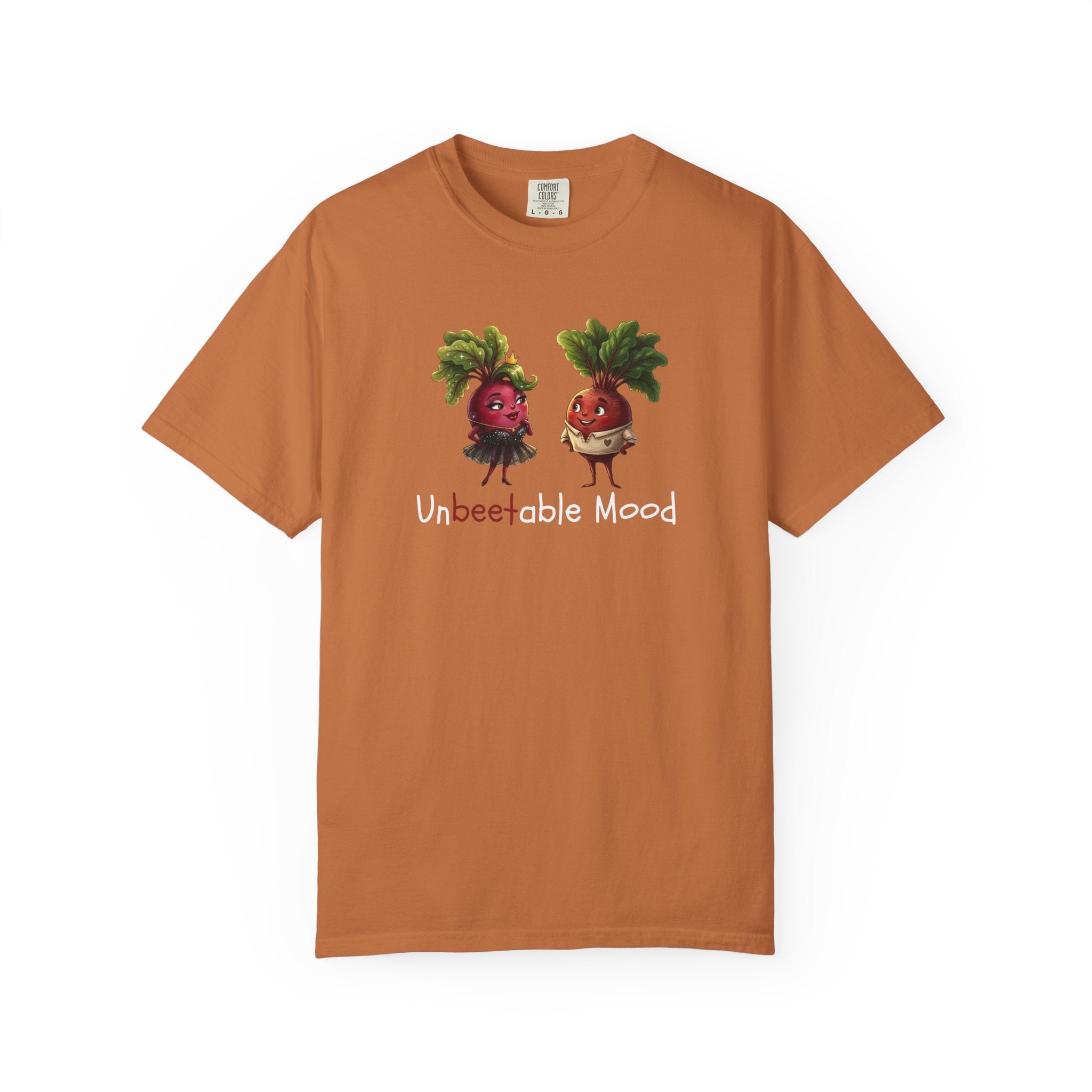 Unbeetable Mood T-Shirt — Cute Beet Characters Veggie Pun Tee