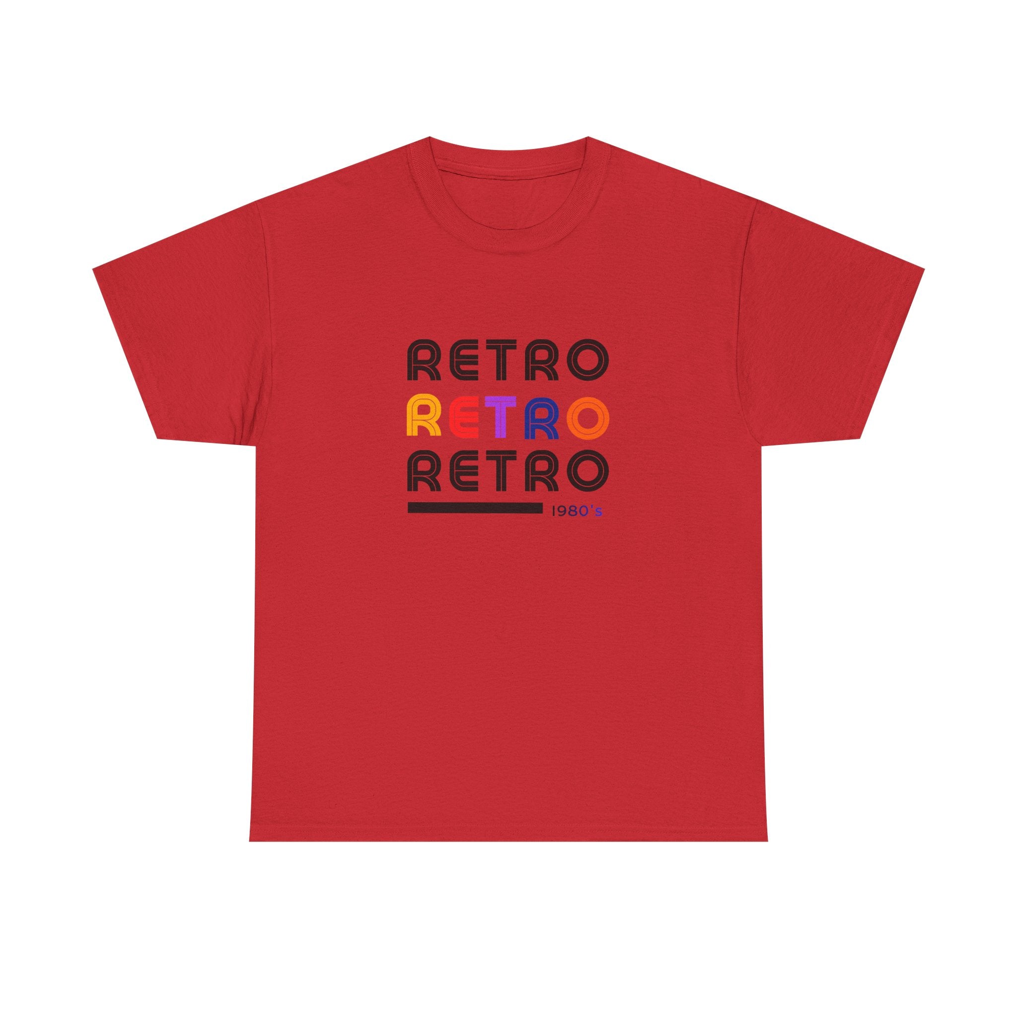 Retro Repeat Tee — Vintage 1980s-Inspired Graphic T-Shirt