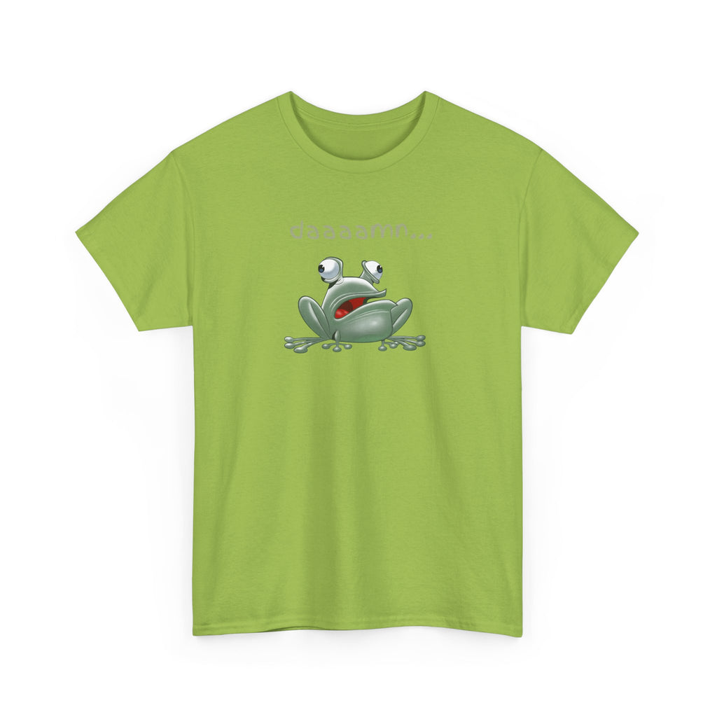 Frog "daaaamn..." T-Shirt — Funny Relaxed Frog Graphic Tee