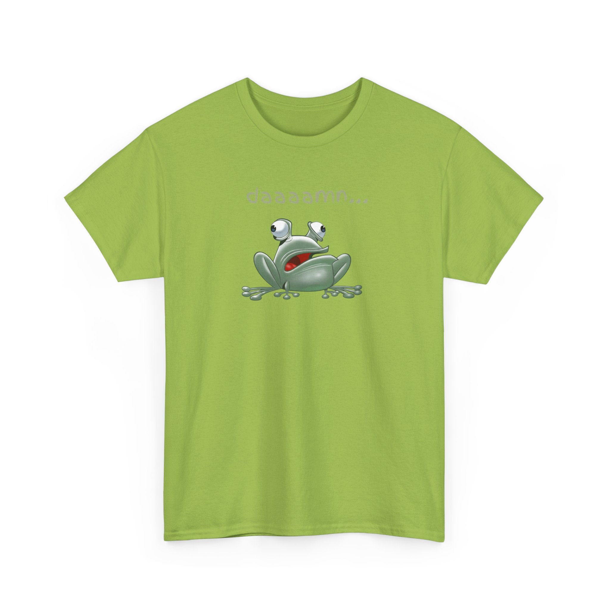 Frog "daaaamn..." T-Shirt — Funny Relaxed Frog Graphic Tee