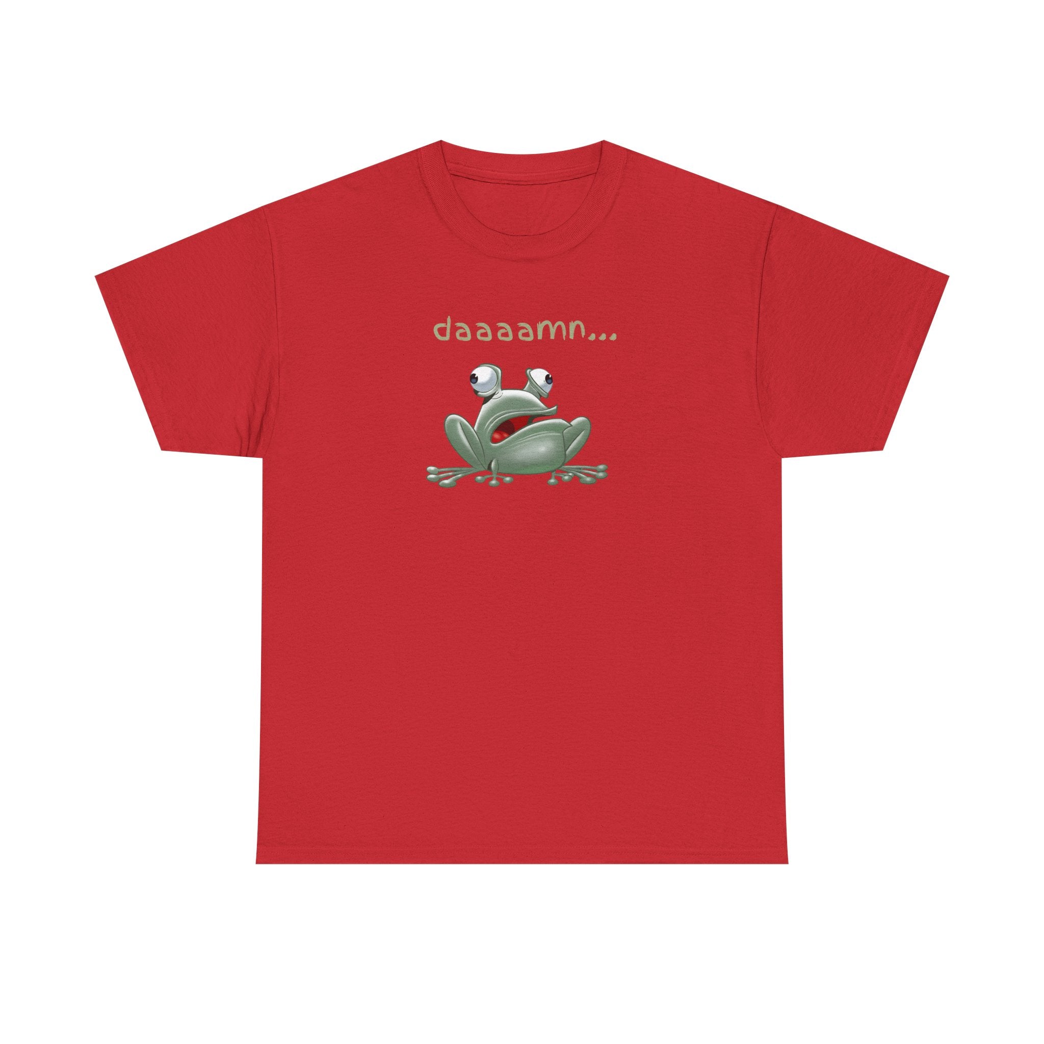 Frog "daaaamn..." T-Shirt — Funny Relaxed Frog Graphic Tee