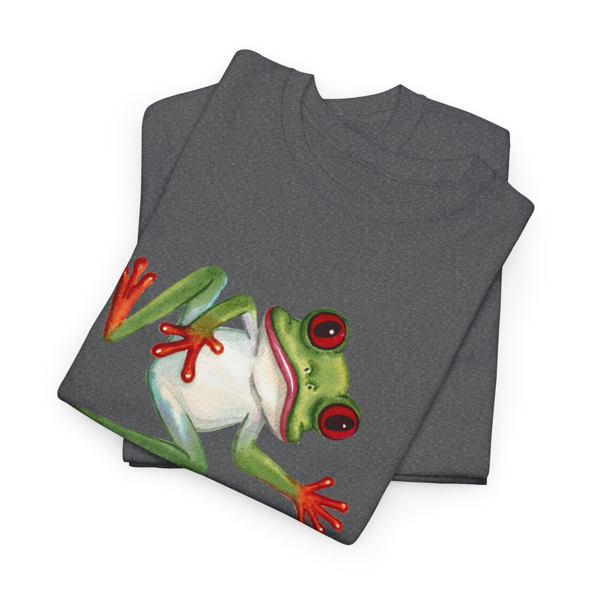 Red-Eyed Tree Frog Graphic Tee — Cute Tropical Frog Shirt for Nature Lovers