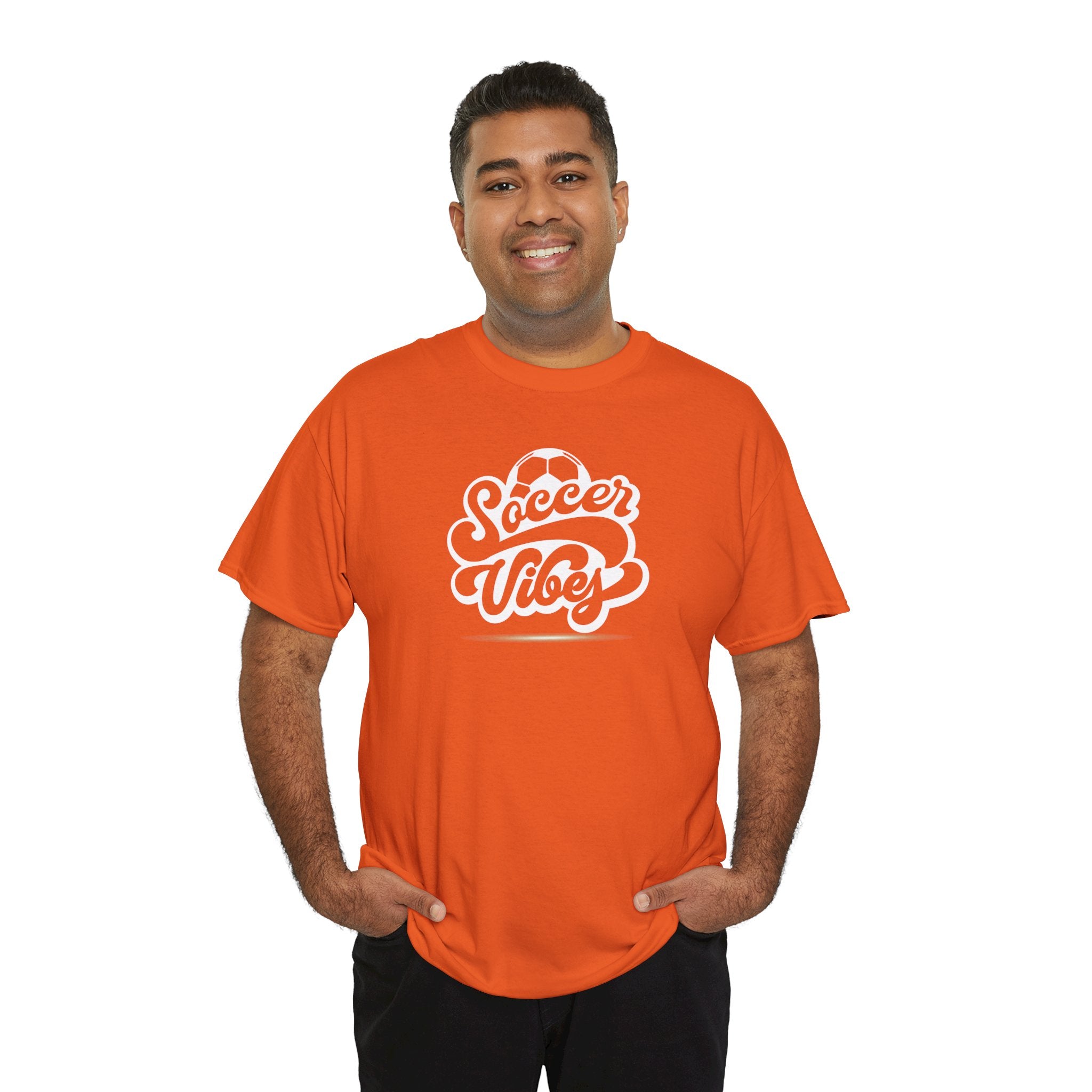 Soccer Vibes T-Shirt — Retro Script Soccer Tee
