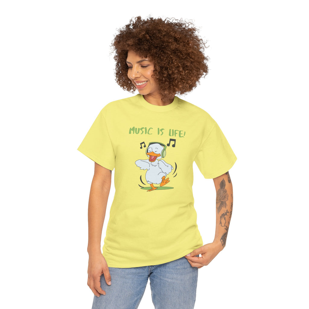 Music Is Life Duck T‑Shirt