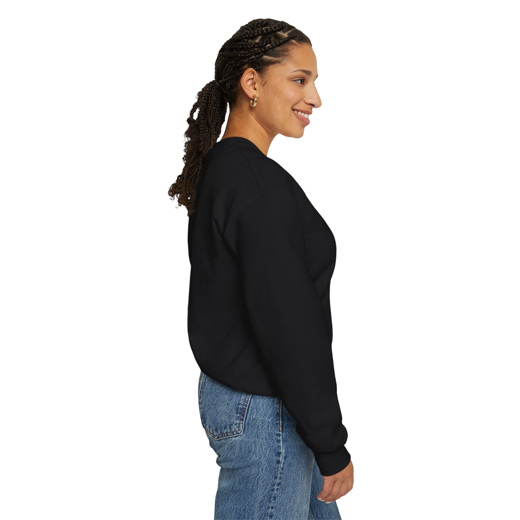 Believe in Yourself Crewneck Sweatshirt — Rainbow Inspirational Graphic