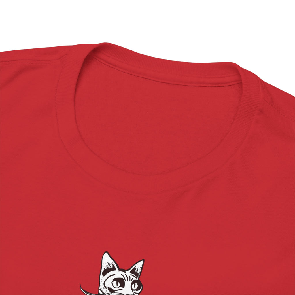 T-Shirt — 'Wine because adulting is so hard' Cat Wine Graphic Tee