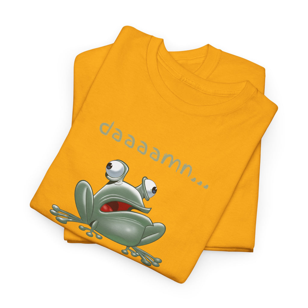Frog "daaaamn..." T-Shirt — Funny Relaxed Frog Graphic Tee