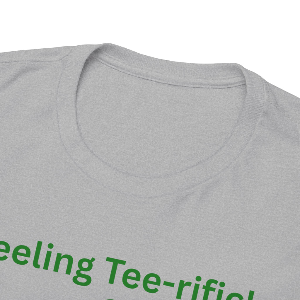 Golf Tee T-Shirt — "Feeling Tee-rific!" Vintage Golf Character Shirt