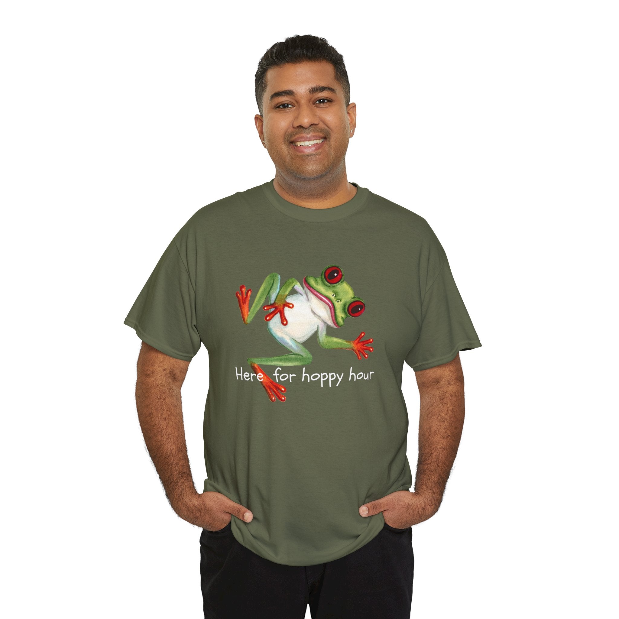 Red-Eyed Tree Frog Graphic Tee — Cute Tropical Frog Shirt for Nature Lovers