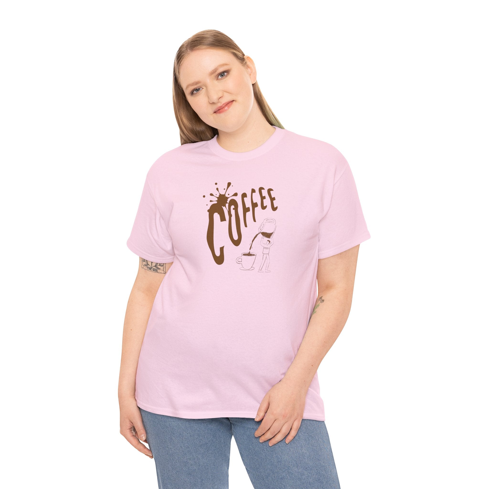 Coffee Splash T‑Shirt — Retro Coffee Typography Tee