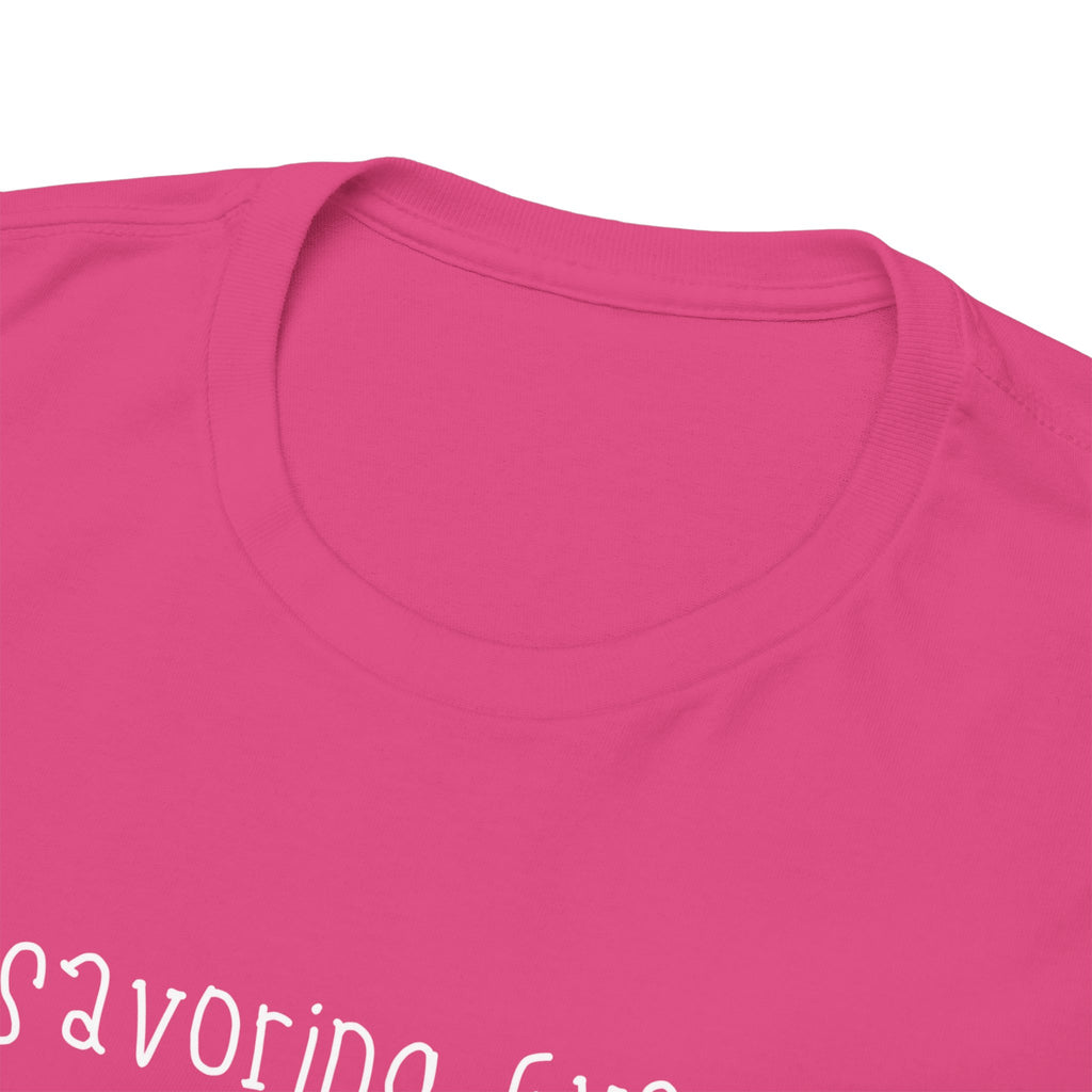 Savoring Every Moment Tee — Minimal Inspirational Black T-Shirt