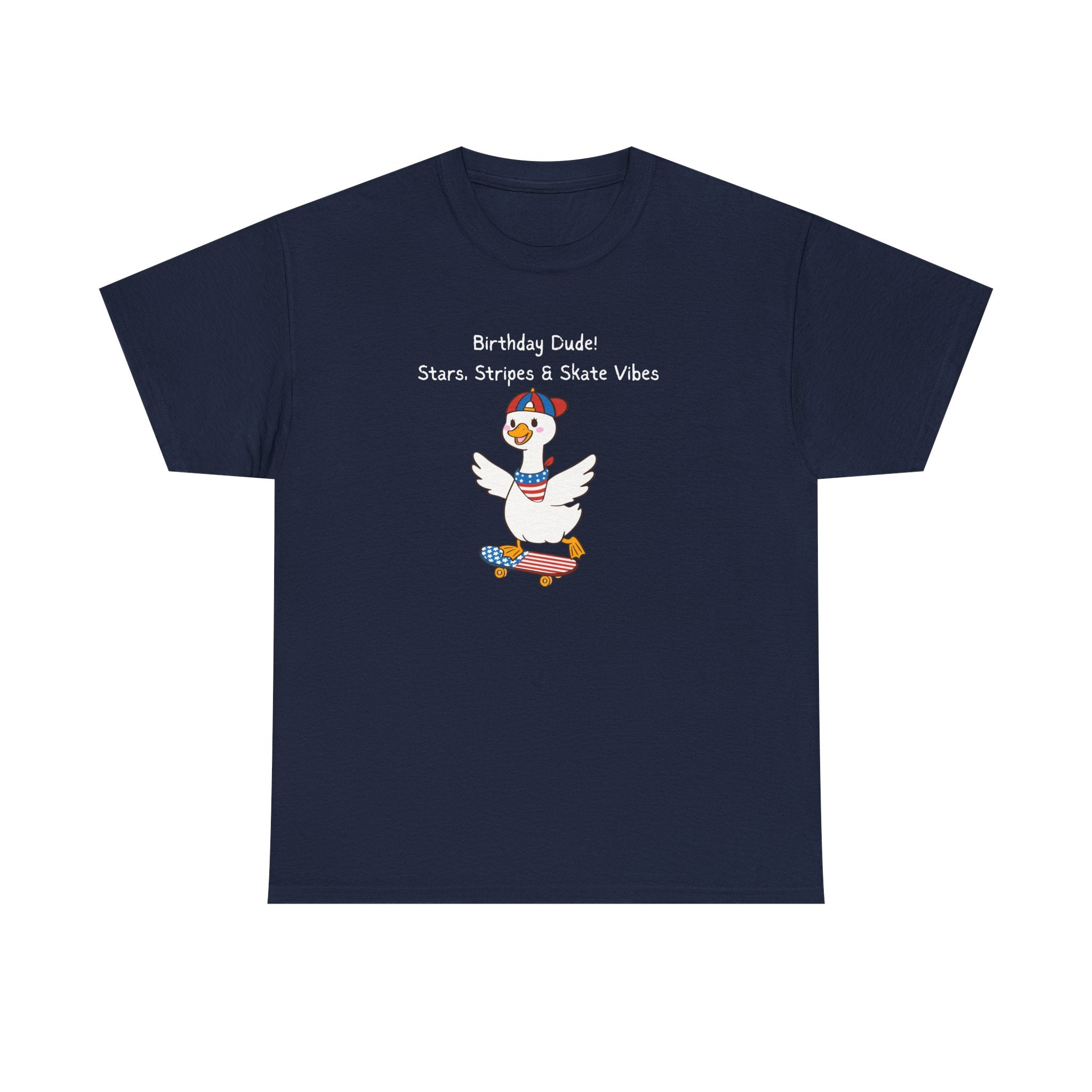 Birthday Dude! Stars, Stripes & Skate Vibes Tee