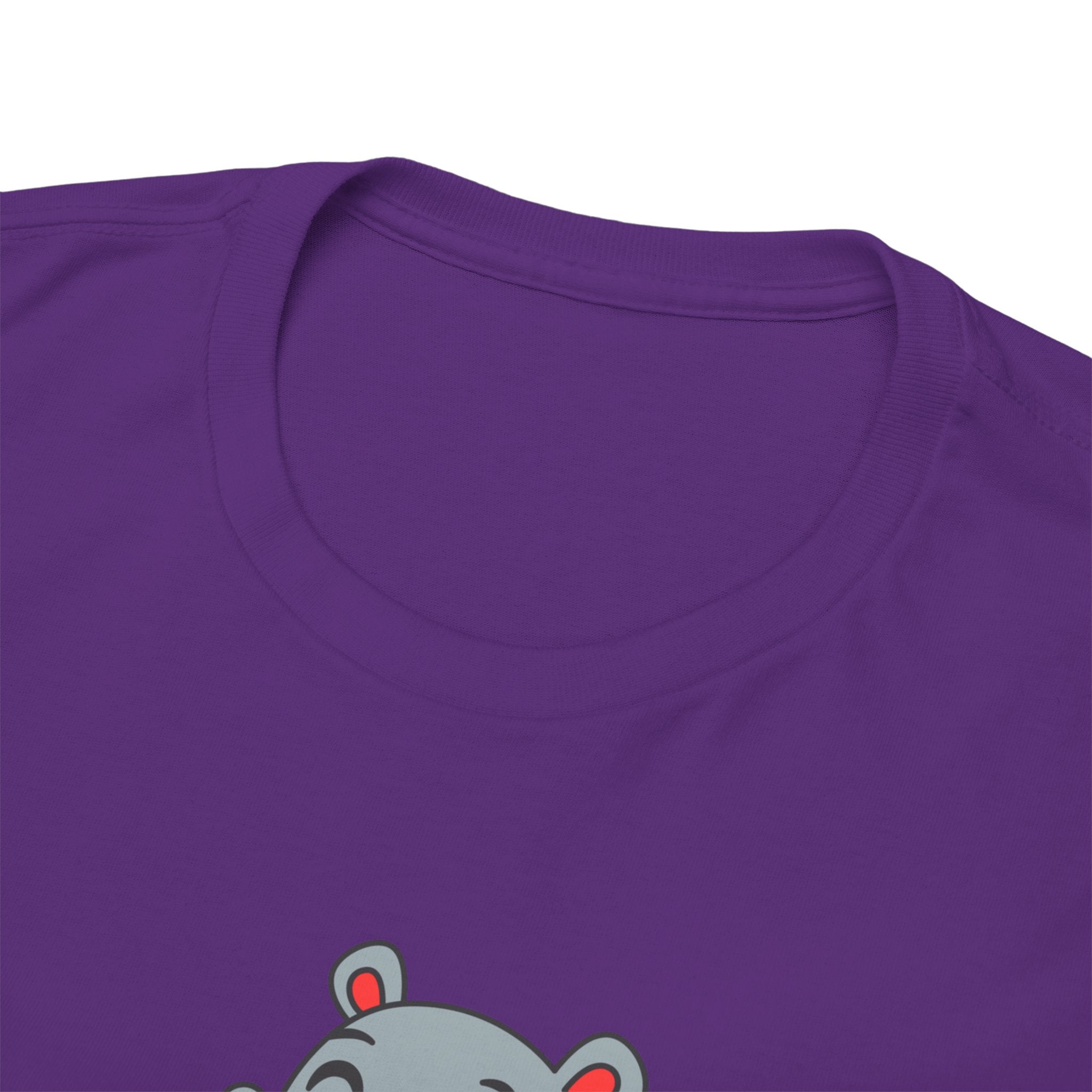 Hippo Eating Watermelon Tee — "Gone in Seconds" Cute Animal Graphic Shirt
