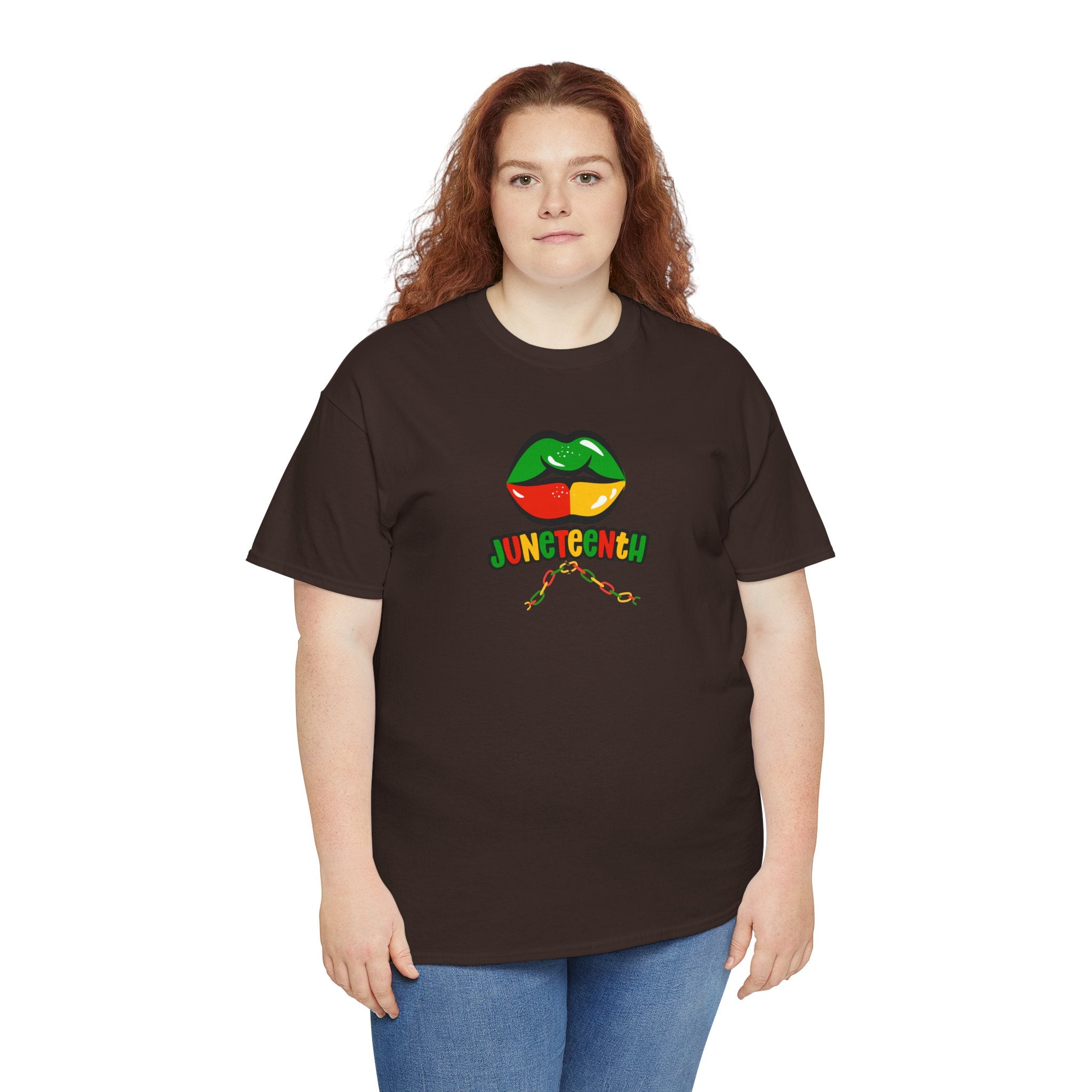 Juneteenth Lips Graphic Tee - Black History Celebration Shirt