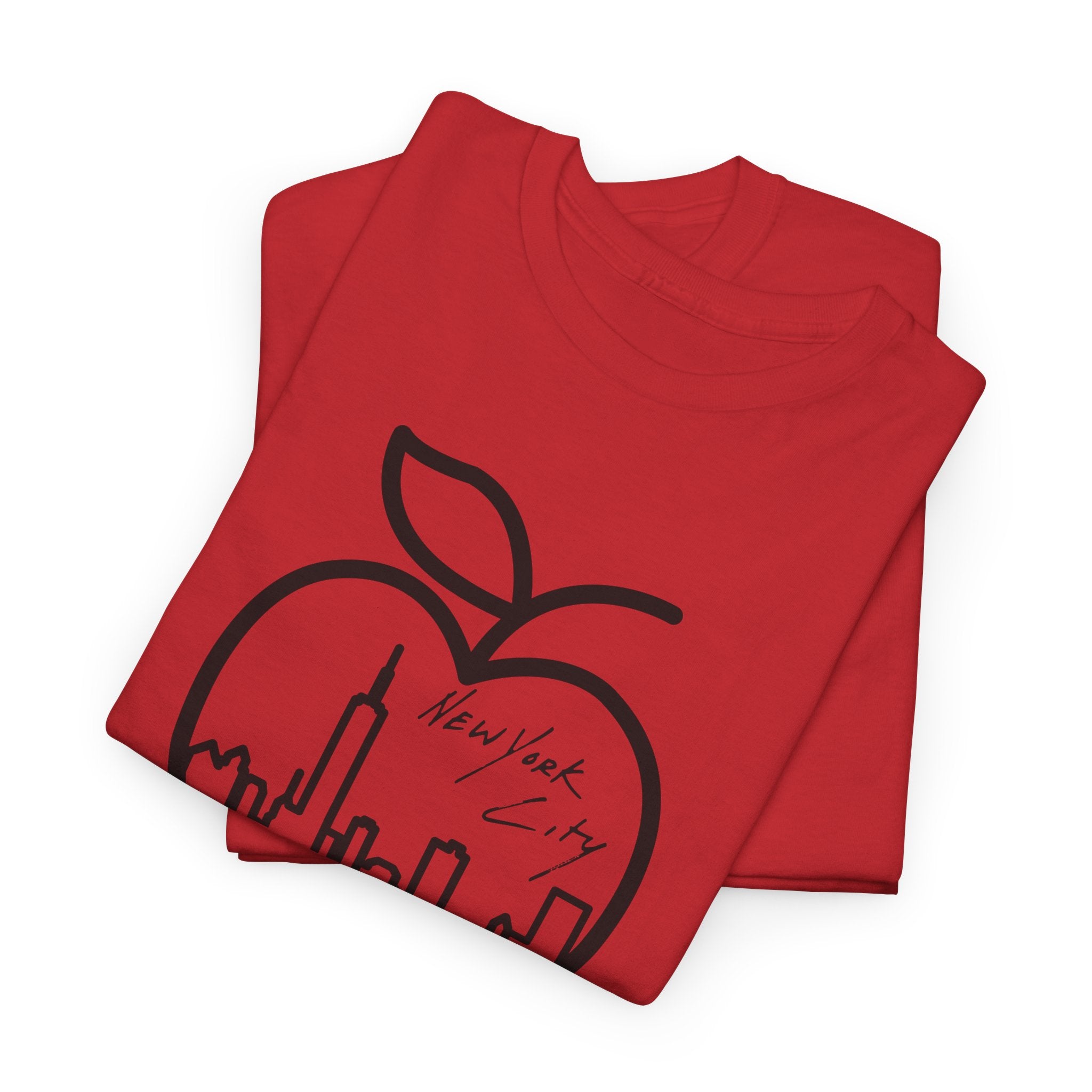 NYC Apple Skyline T‑Shirt — New York City Skyline Graphic Tee
