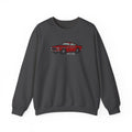 Classic Red Muscle Car Sweatshirt — “let’s ride” Crewneck