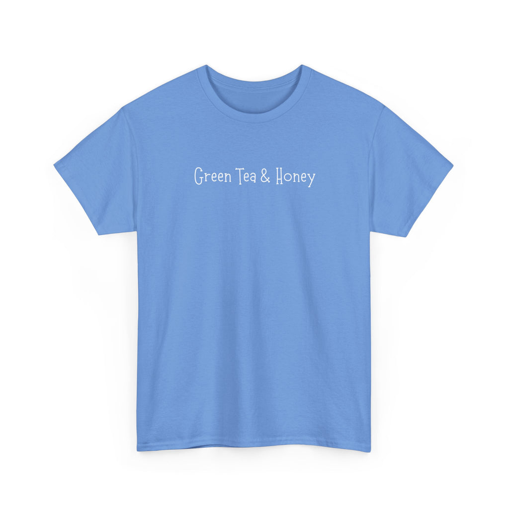 Green Tea & Honey Tee — Minimalist Tea Lover T-Shirt