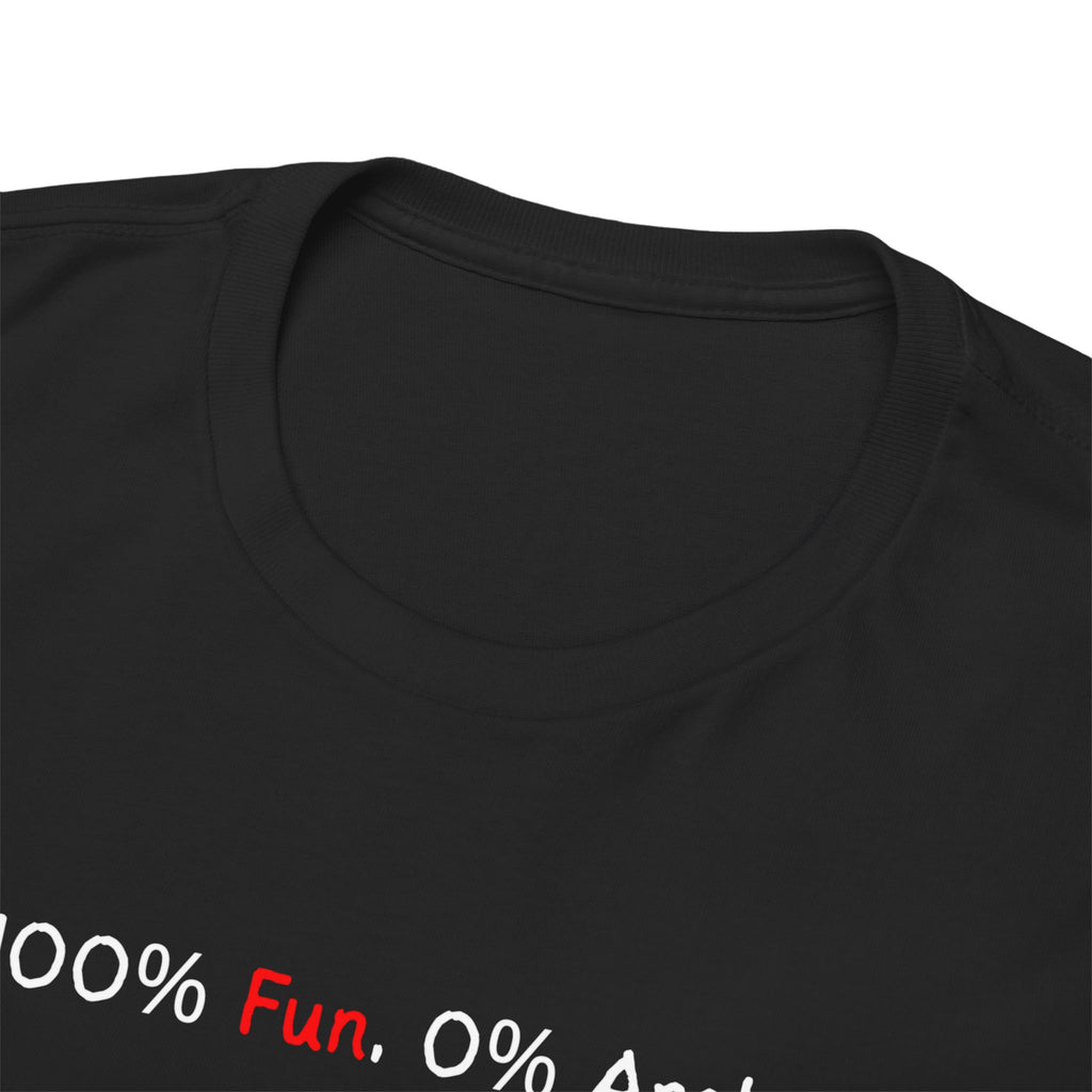 T‑Shirt — “100% Me. 0% Apologies.” Minimalist Graphic Tee