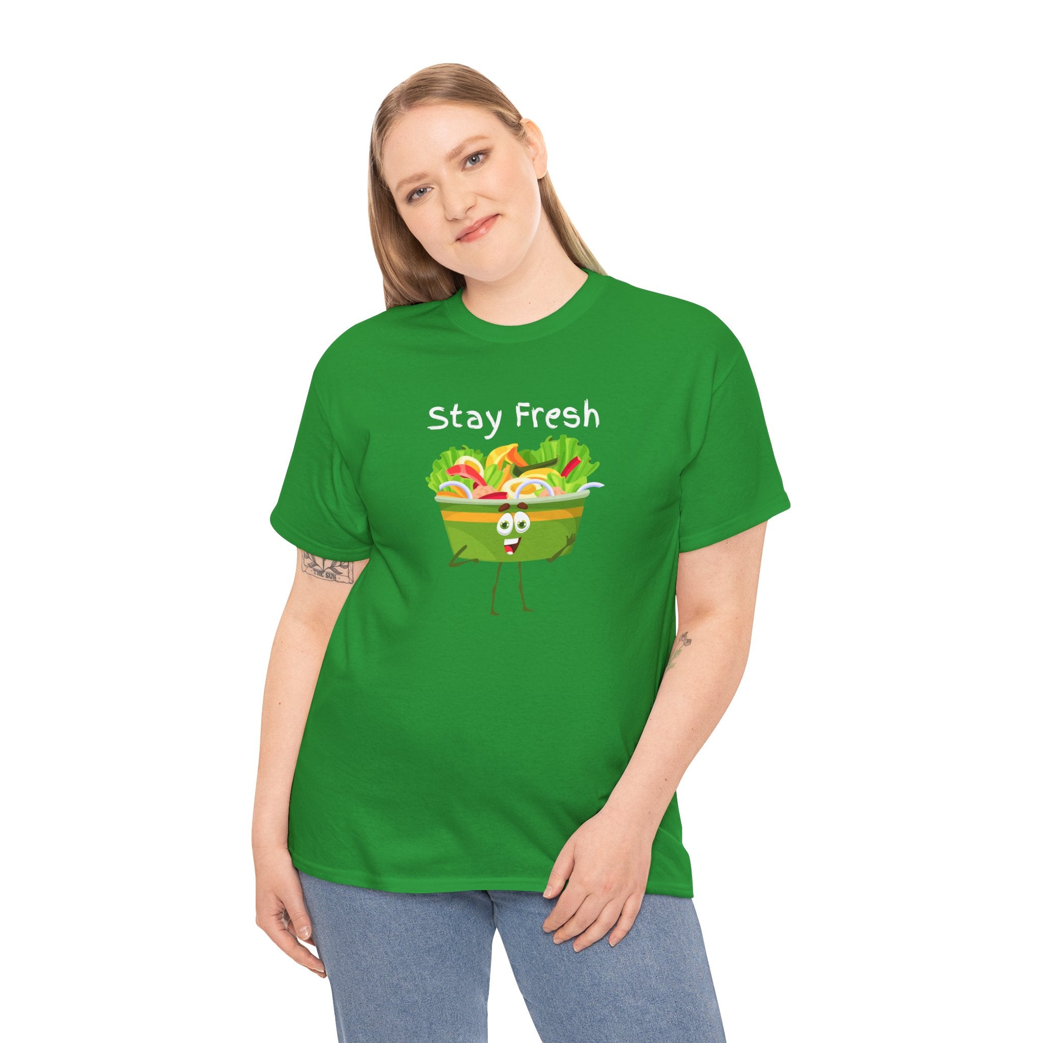 Stay Fresh Salad Tee – Cute Veggie Graphic T-Shirt