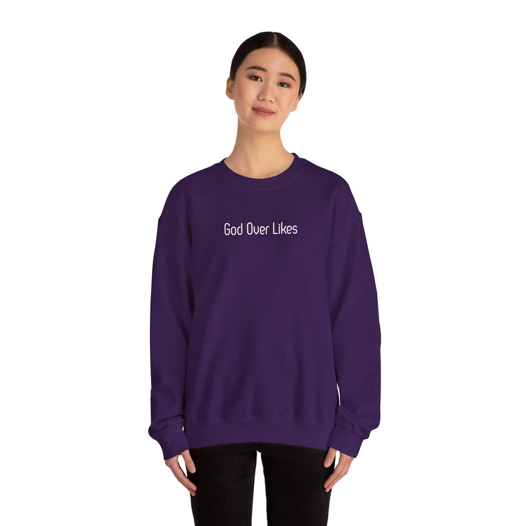 God Over Likes Sweatshirt — Christian Faith Crewneck