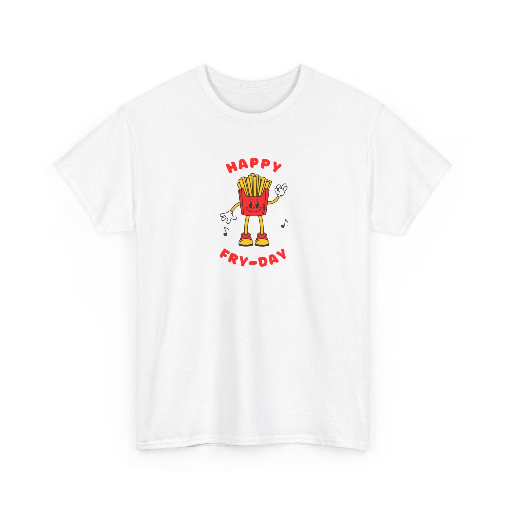 Happy Fry-Day T-Shirt — Cute Dancing Fries Graphic Tee