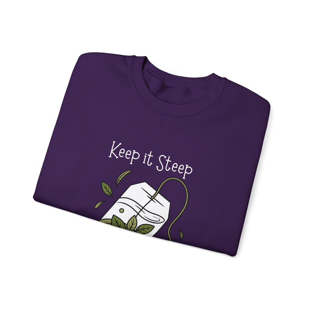 Crewneck Sweatshirt — Herbal Tea Bag Illustration | Cozy Botanical Gift