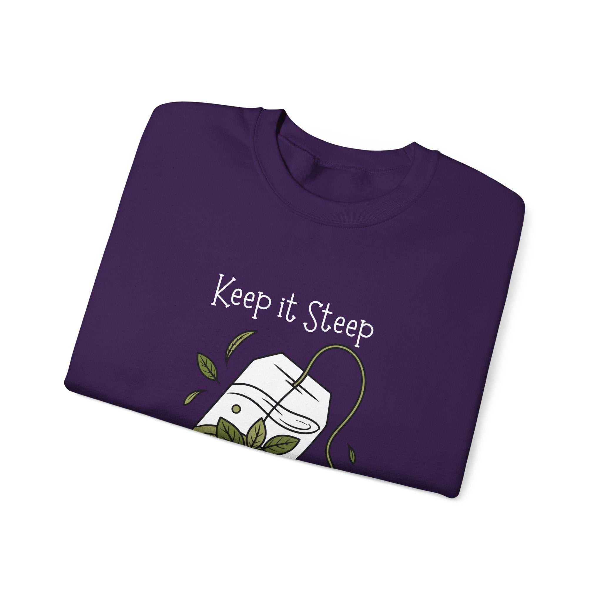 Crewneck Sweatshirt — Herbal Tea Bag Illustration | Cozy Botanical Gift
