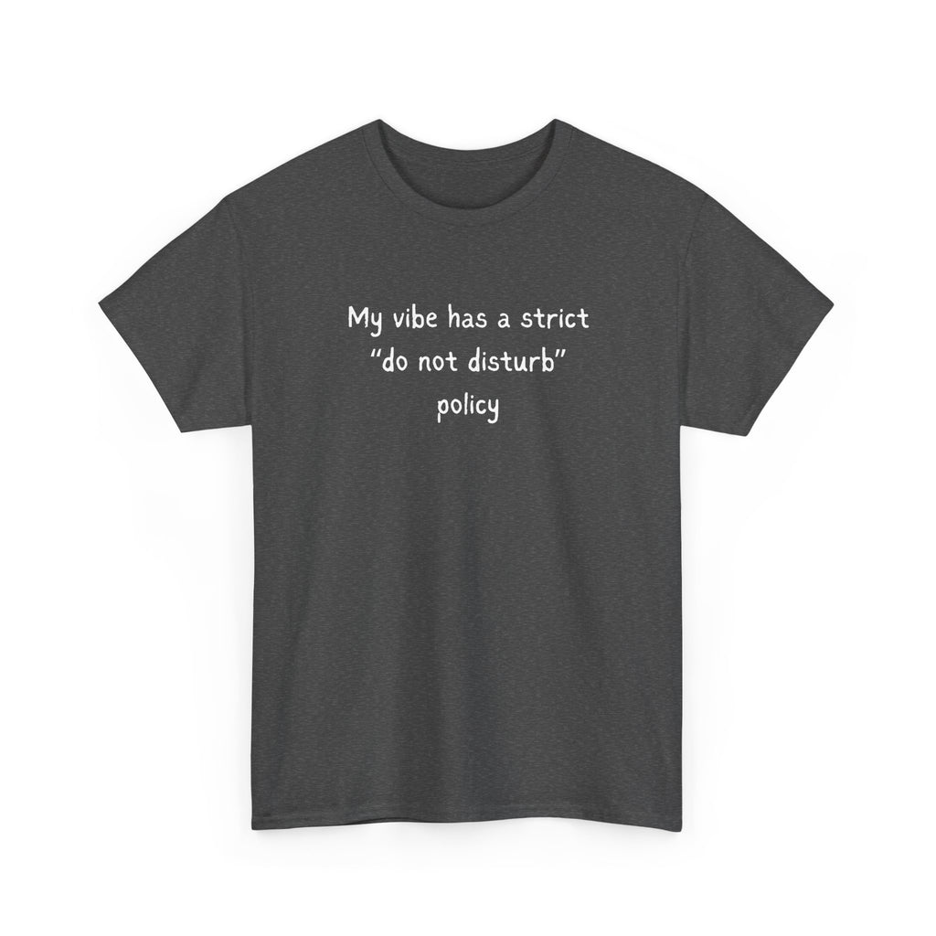Do Not Disturb Tee — “My vibe has a strict ‘do not disturb’ policy” Graphic T-Shirt