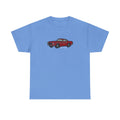 Classic Red Mustang Tee — "let's ride" Vintage Car T-Shirt