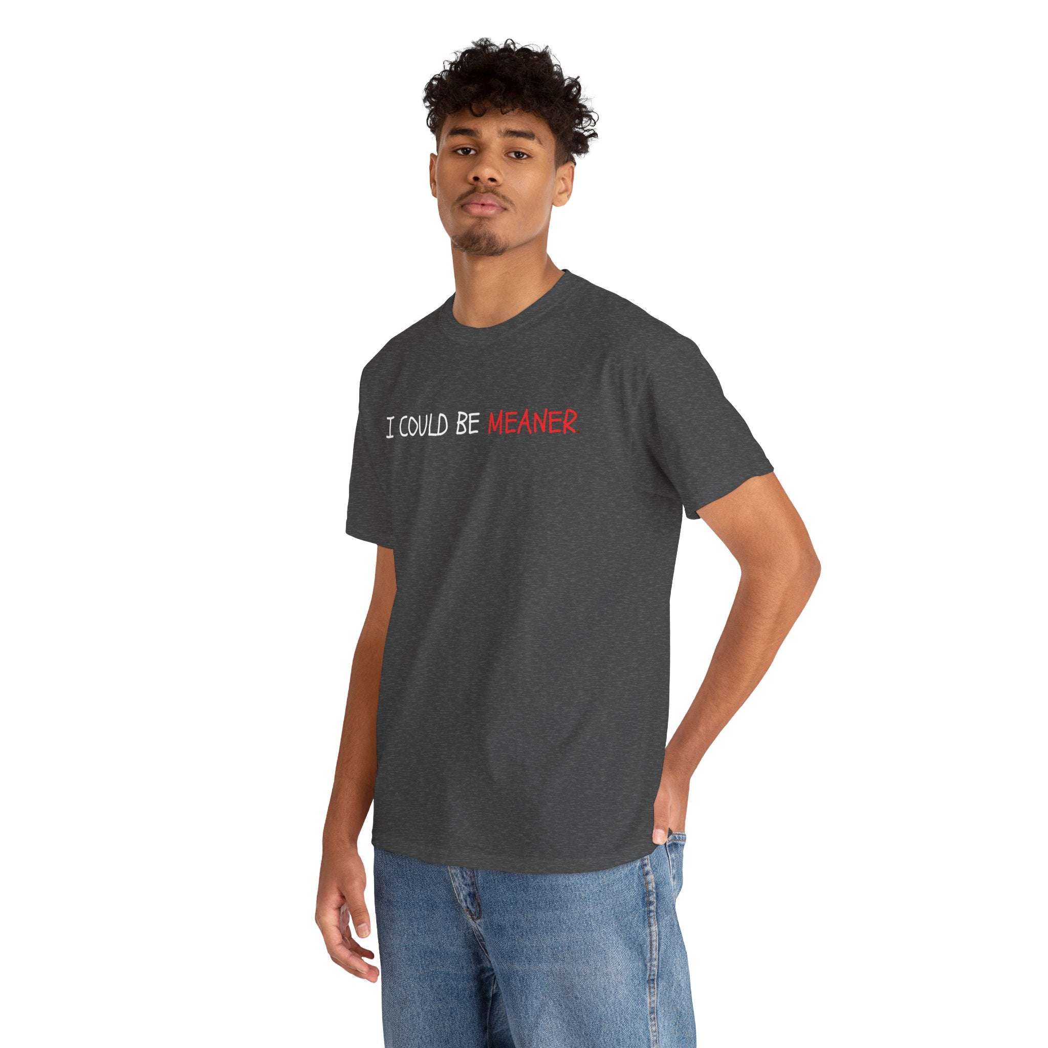 I Could Be Meaner T‑Shirt — Funny Sarcastic Graphic Tee