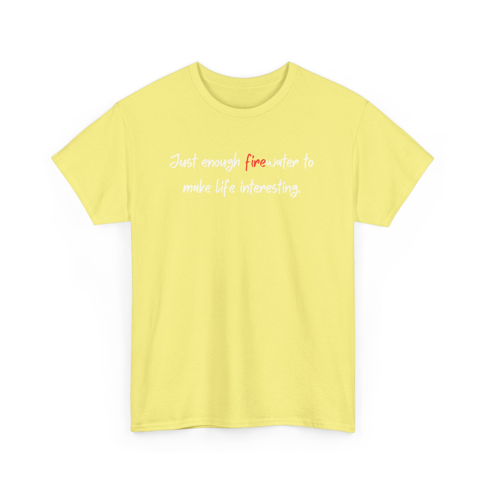 T-Shirt — Minimal 'fine' Chest Embroidered Graphic Tee