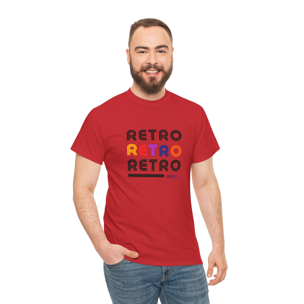 Retro Repeat Tee — Vintage 1980s-Inspired Graphic T-Shirt