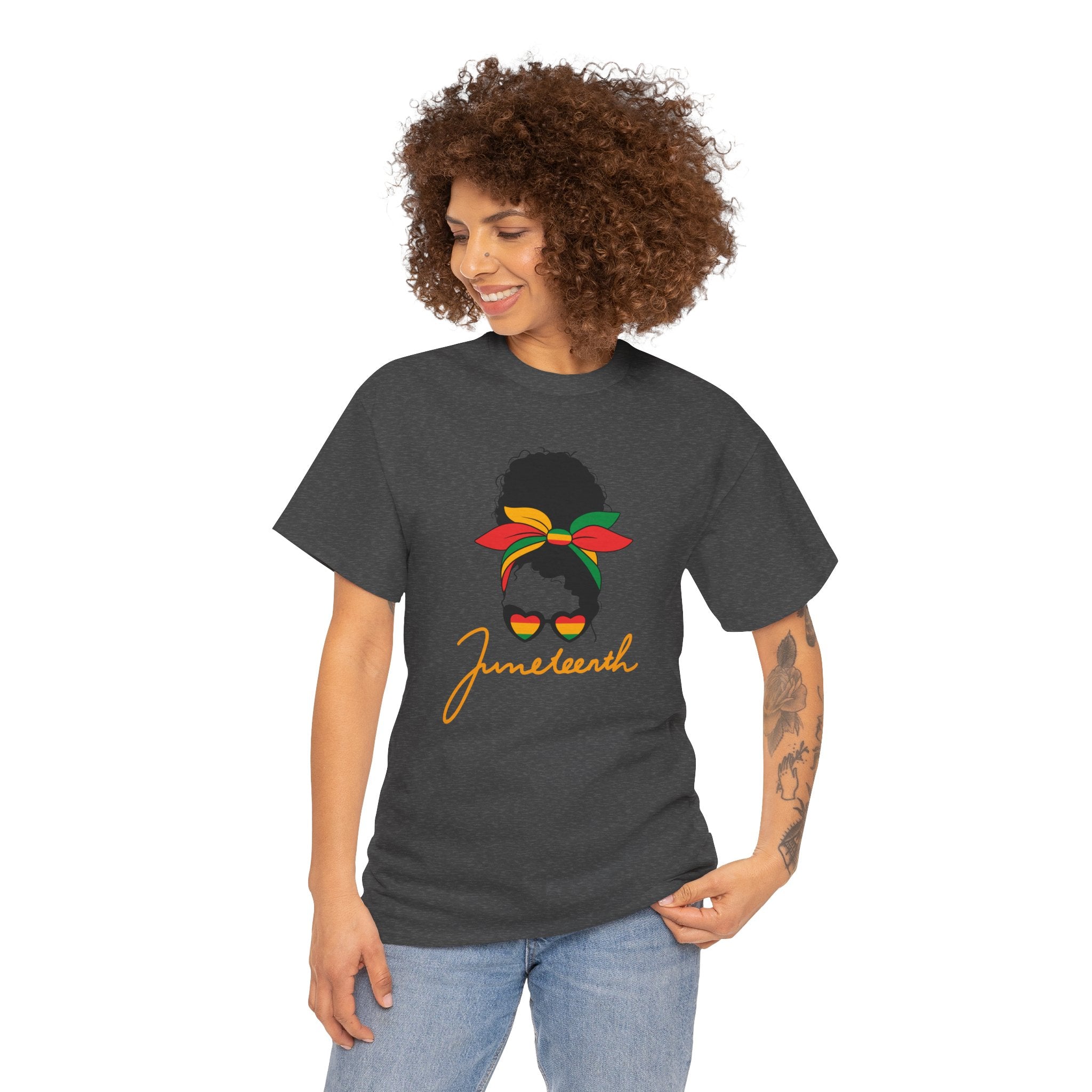 Juneteenth Afro Puff Tee — Juneteenth Celebration T-Shirt